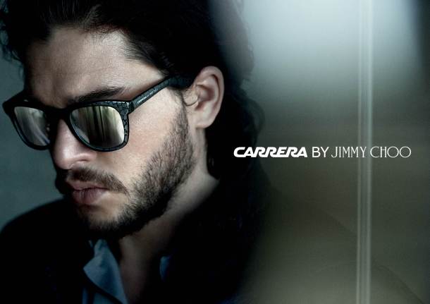 CAMPAGNE COLLECTION CAPSULE CARRERA BY JIMMY CHOO AVEC KIT HARINGTON