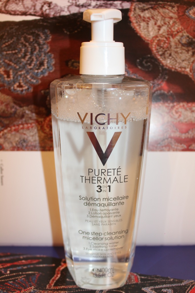 VICHY : PURETE THERMALE Solution micellaire démaquillante 3en1 ... Eau nettoyante, lotion apaisante, démaquillant peau & yeux sensibles 
